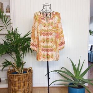 Olive Hill Vibrant Polyester Blouse Size Medium